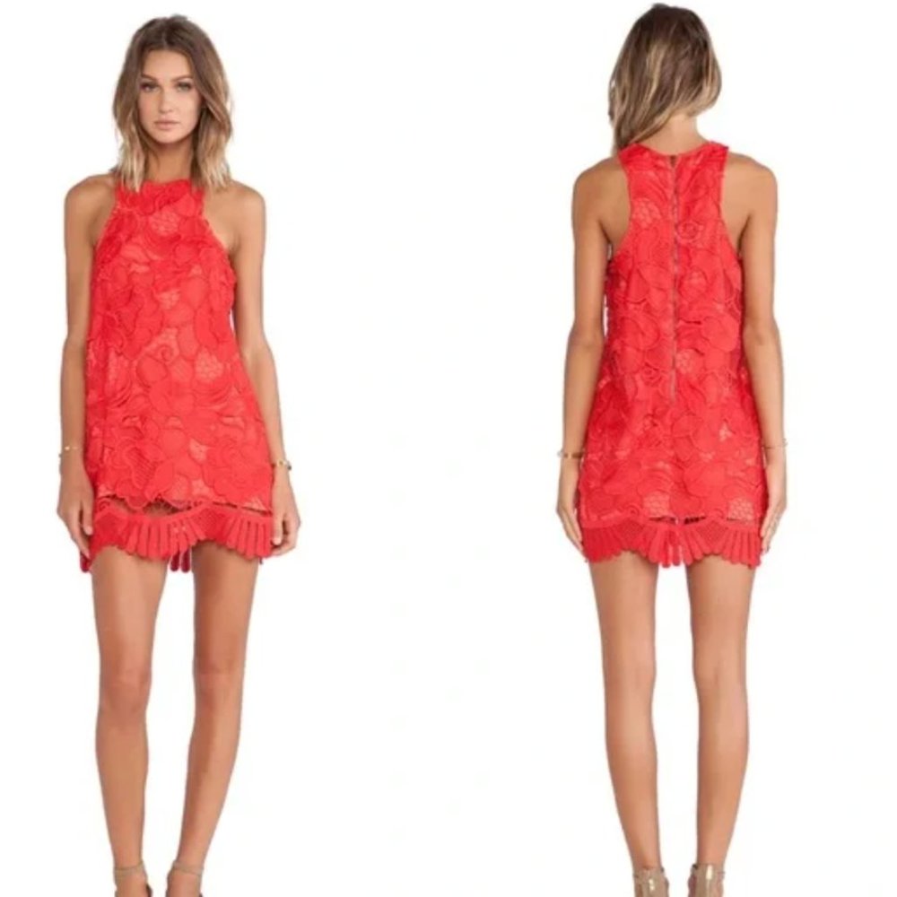 Coral Caspian Shift Dress